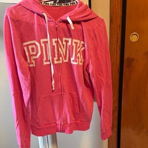PINK Victoria's Secret Fuchsia Hoodie with White Lettering